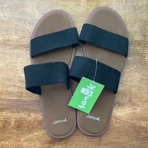 {Sanuk} Yoga Gora Gora Black & Brown Sandals